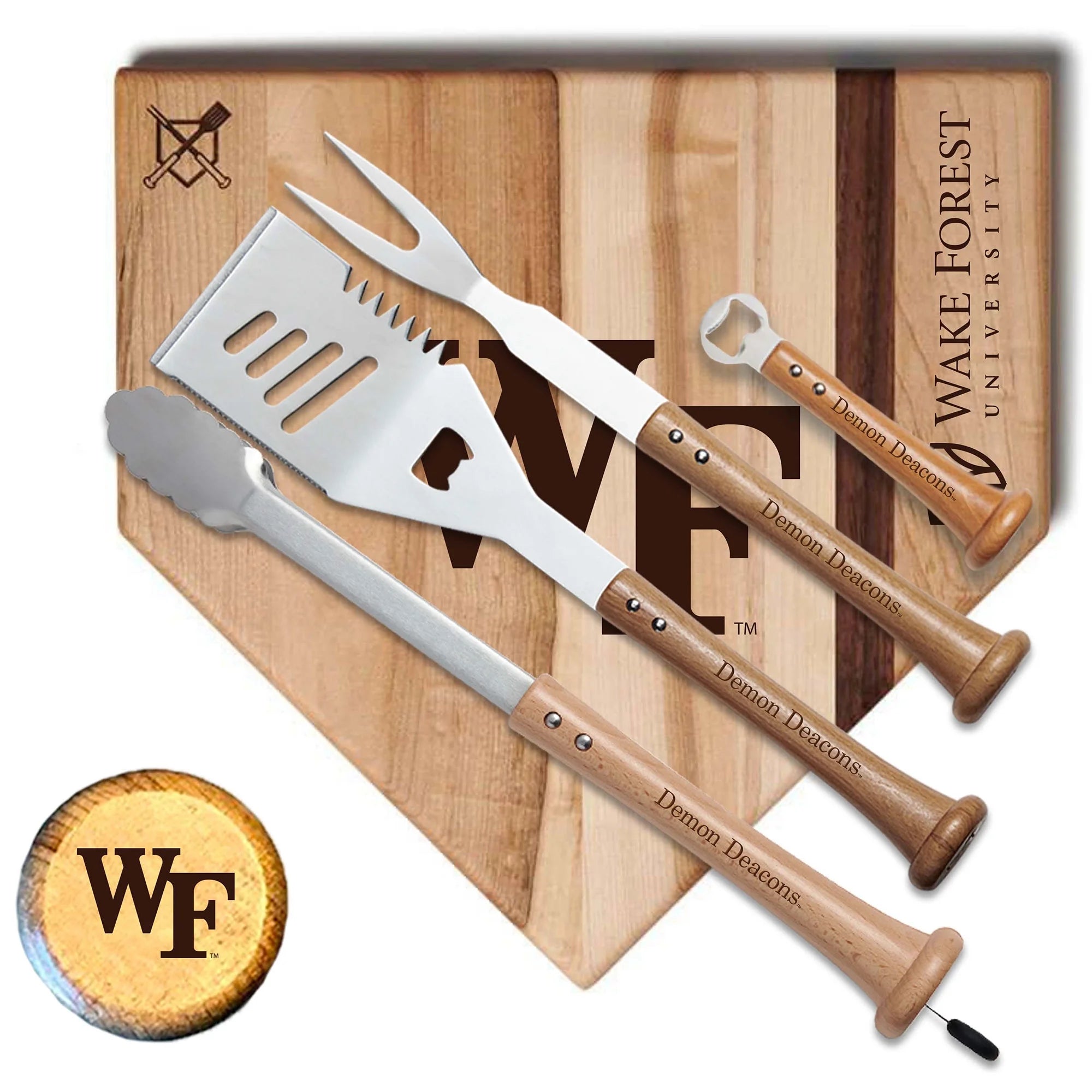 Baseball BBQ  Wake Forest Demon Deacons 17 Grand Slam Combo Set