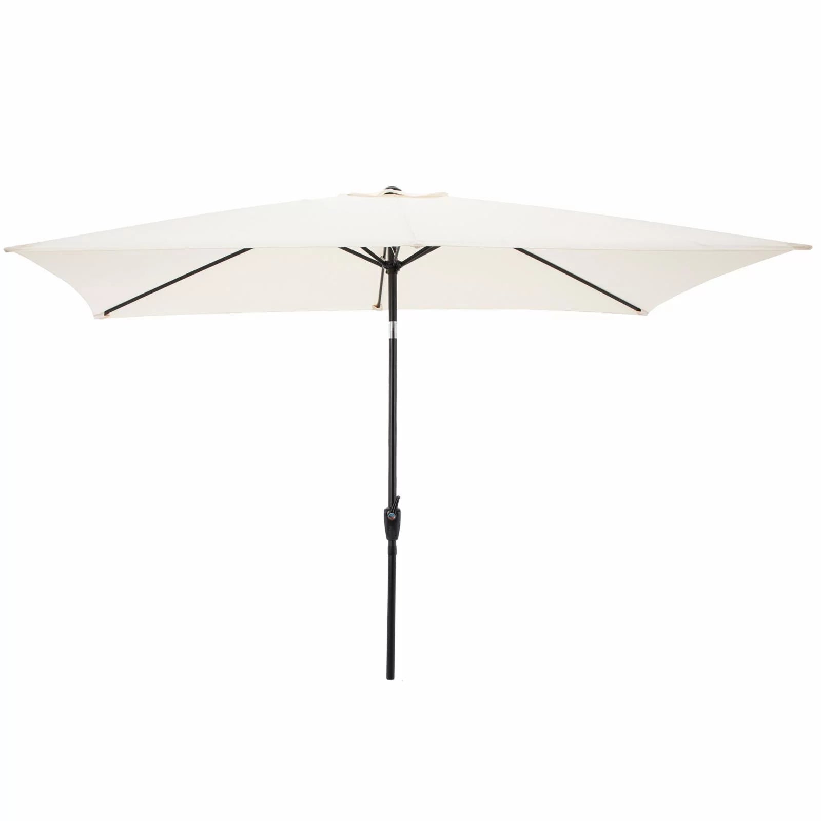 Pure Garden 10ft Rectangular Patio Umbrella, Red
