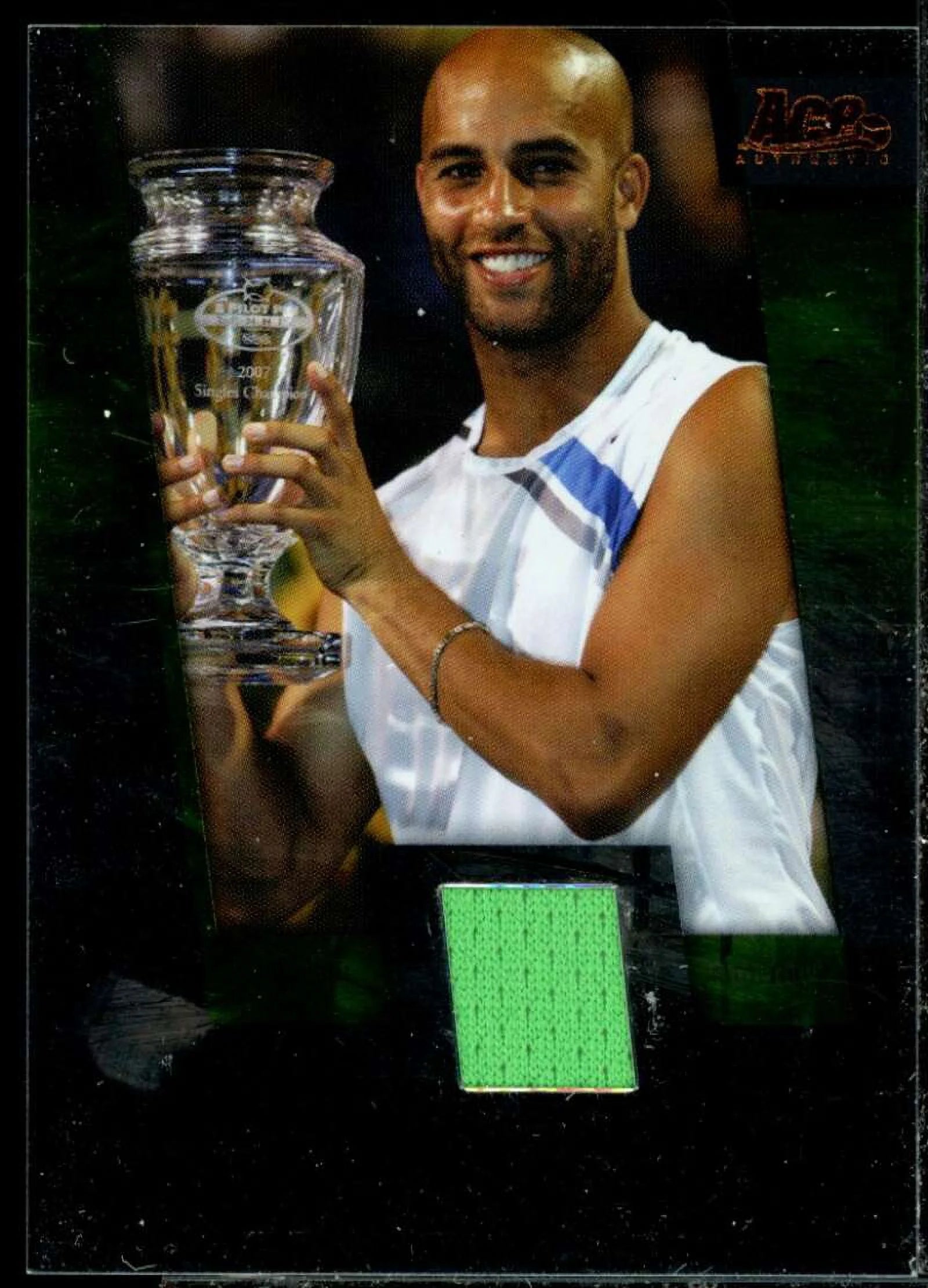 James Blake Card 2008 Ace Authentic Grand Slam Jerseys Bronze #JC8