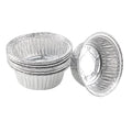 Uxcell Round Aluminum Foil Pans 8.8oz Disposable Trays Take Out Barbecue Baking Roasting Containers for Cooking 16 Pack