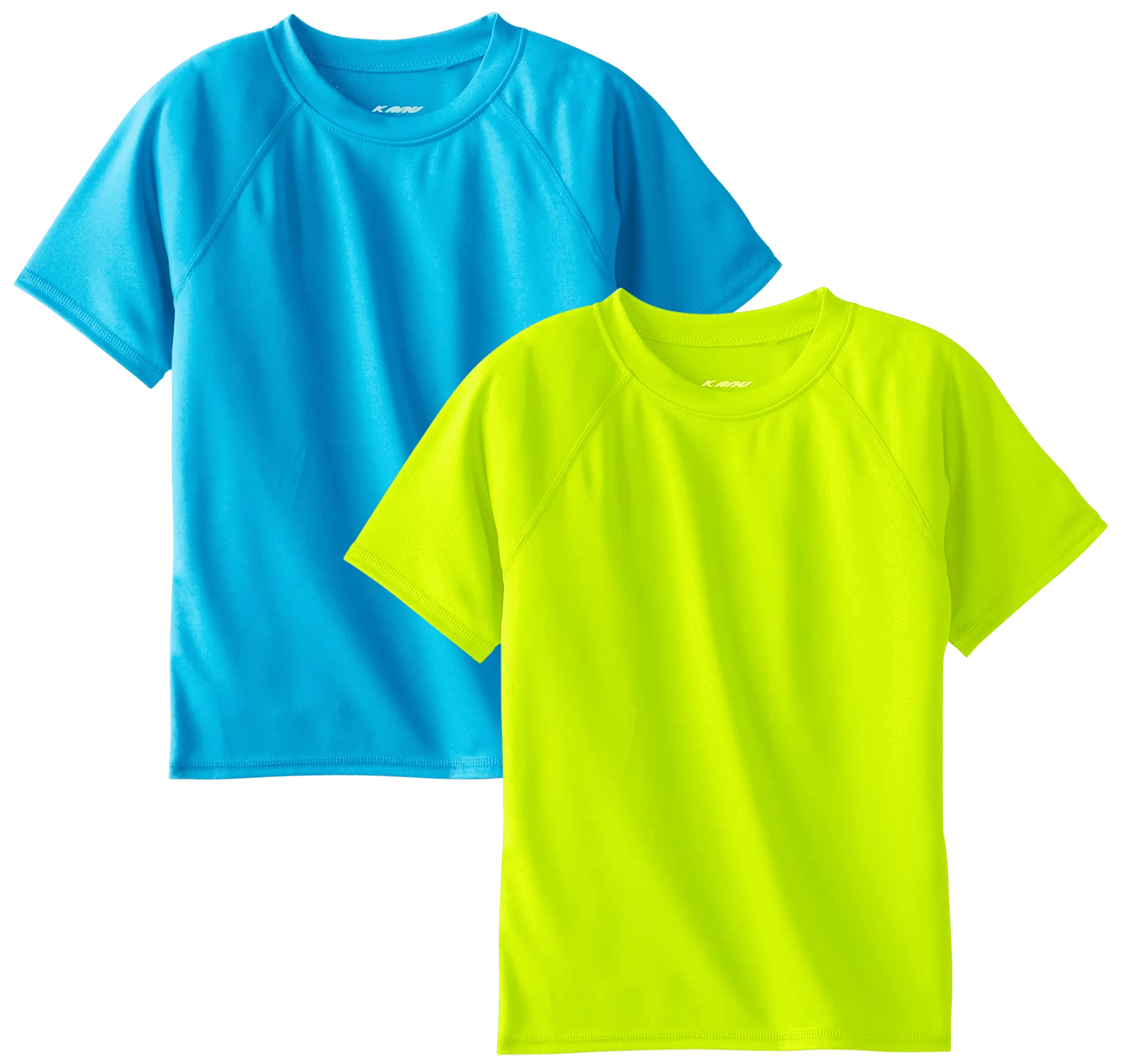 Kanu Surf Boys' Rash Guard - 2 Pack UPF 50+ Quick Dry Short Sleeve Swim Shirt (3T-16)