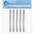 5 Pack BBQ Grill Heat Shield Plate Tent Replacement for Weber 3741001, 3751001, 3741301 Genesis Ep-310 Lp, 3751301 Ep-320 Lp, Esp-310 Lp 2007 - bbq Stainless Steel Flame Tamer, Burner Cover 24 1/2