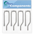 4-Pack BBQ Gas Grill Tube Burner Replacement Parts for Nex 720-0584A - Compatible Barbeque 15 3/4 Stainless Steel Pipe Burners