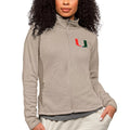 Women's Antigua Oatmeal Miami Hurricanes Course Full-Zip Jacket