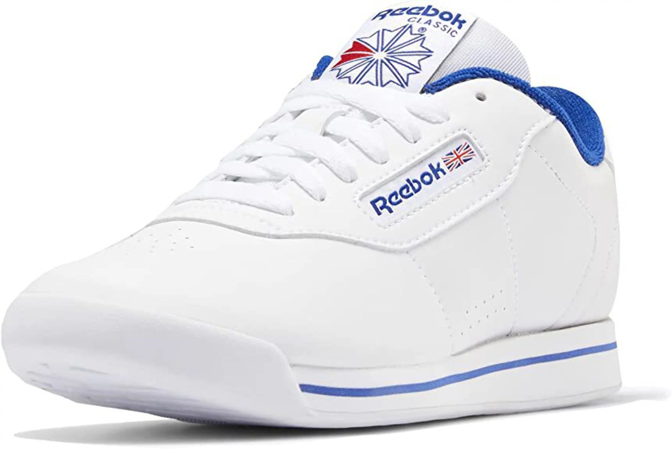 Womens Reebok Princess Shoe Size: 7 White - White - Collegiate Royal Fashion Sneakers
