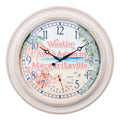 La Crosse Clock 26.2 Outdoor White Margaritaville Quartz Temperature Clock, 433-3267MVT