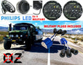 OZ-USA 7 High Output Military LED Headlight 24 Volts Hi/Lo Beam DRL for M35a2 M35 M35a3 M923 Truck HHMMWV M998 Diesel