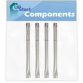 4-Pack BBQ Gas Grill Tube Burner Replacement Parts for Brinkmann 810-9419-R - Compatible Barbeque Stainless Steel Pipe Burners