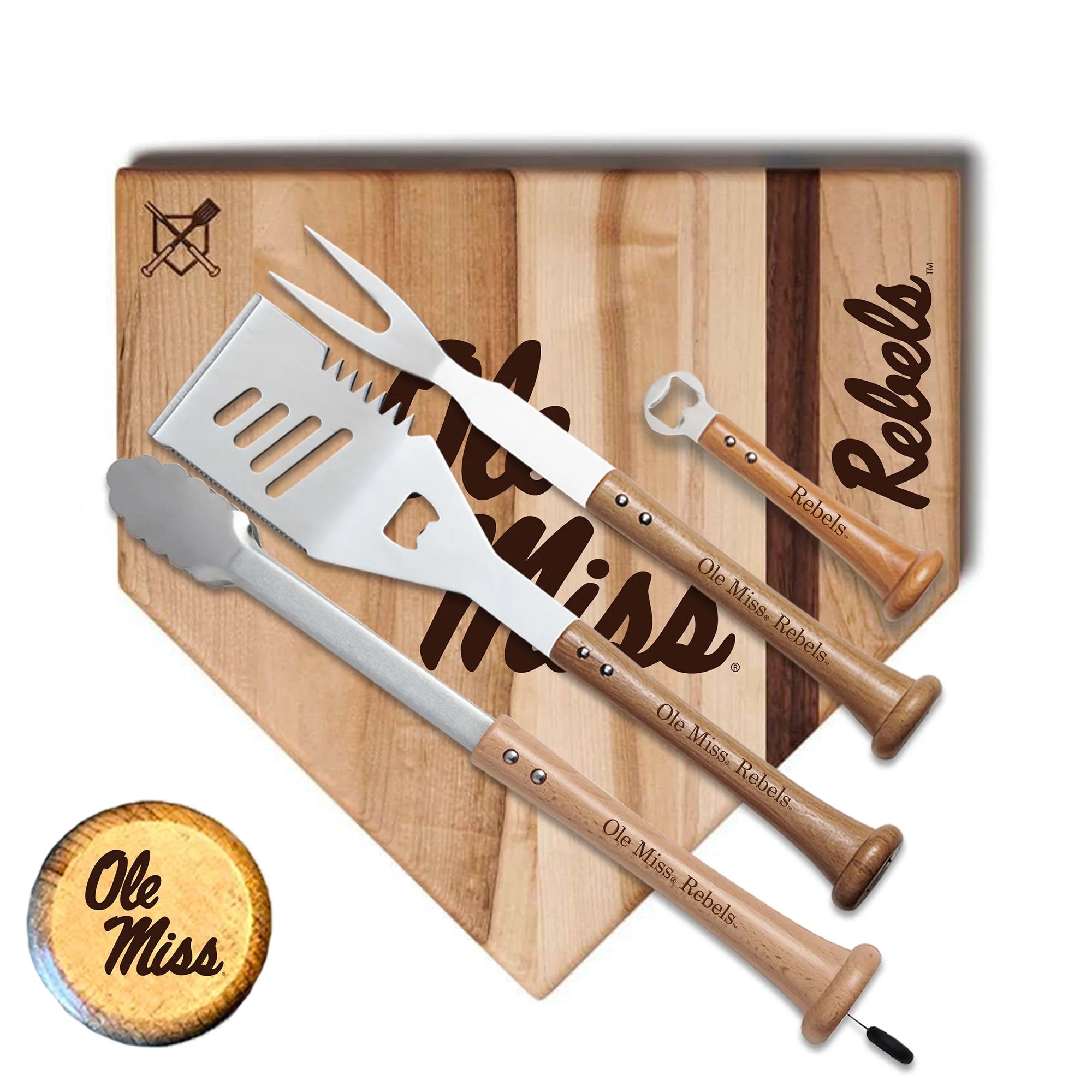 Baseball BBQ  Ole Miss Rebels 17 Grand Slam Combo Set