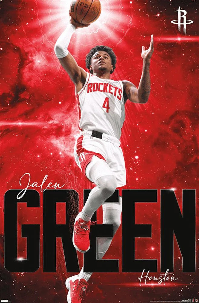 NBA Houston Rockets - Jalen Green 23 Wall Poster, 22.375 x 34
