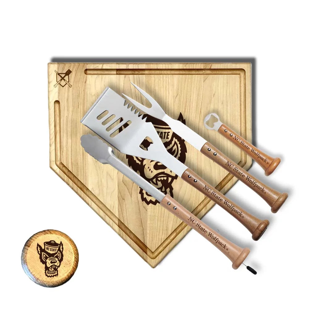 Baseball BBQ NC State Wolfpack 17 Trough Grand Slam Combo Set