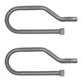 2-Pack BBQ Gas Grill Tube Burner Replacement Parts for Nexgrill 720-0071 - Compatible Barbeque Stainless Steel Pipe Burners