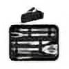HYCKee 5 Pcs Barbecue Accessories, Stainless Steel Cooking Utensil BBQ Grill Tools Kit with Carry Case -Tool Kit Tongs, Spatula Meat Fork and Basting Brush Outdoor Indoor