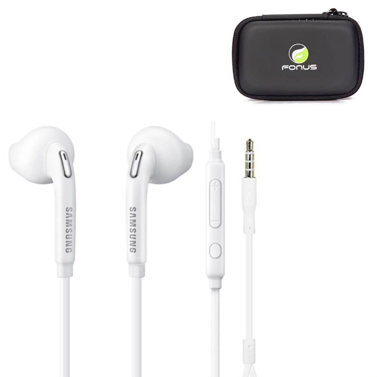 Wired Earphones Headphones w Mic Earbuds w Headset Case P6V for Samsung Galaxy S7 S6 S5, S10e S10 On5, J5, Grand Prime, Active, Note 8 TabPRO 10.1 SM-T520 5 4, J7, (2018) Refine