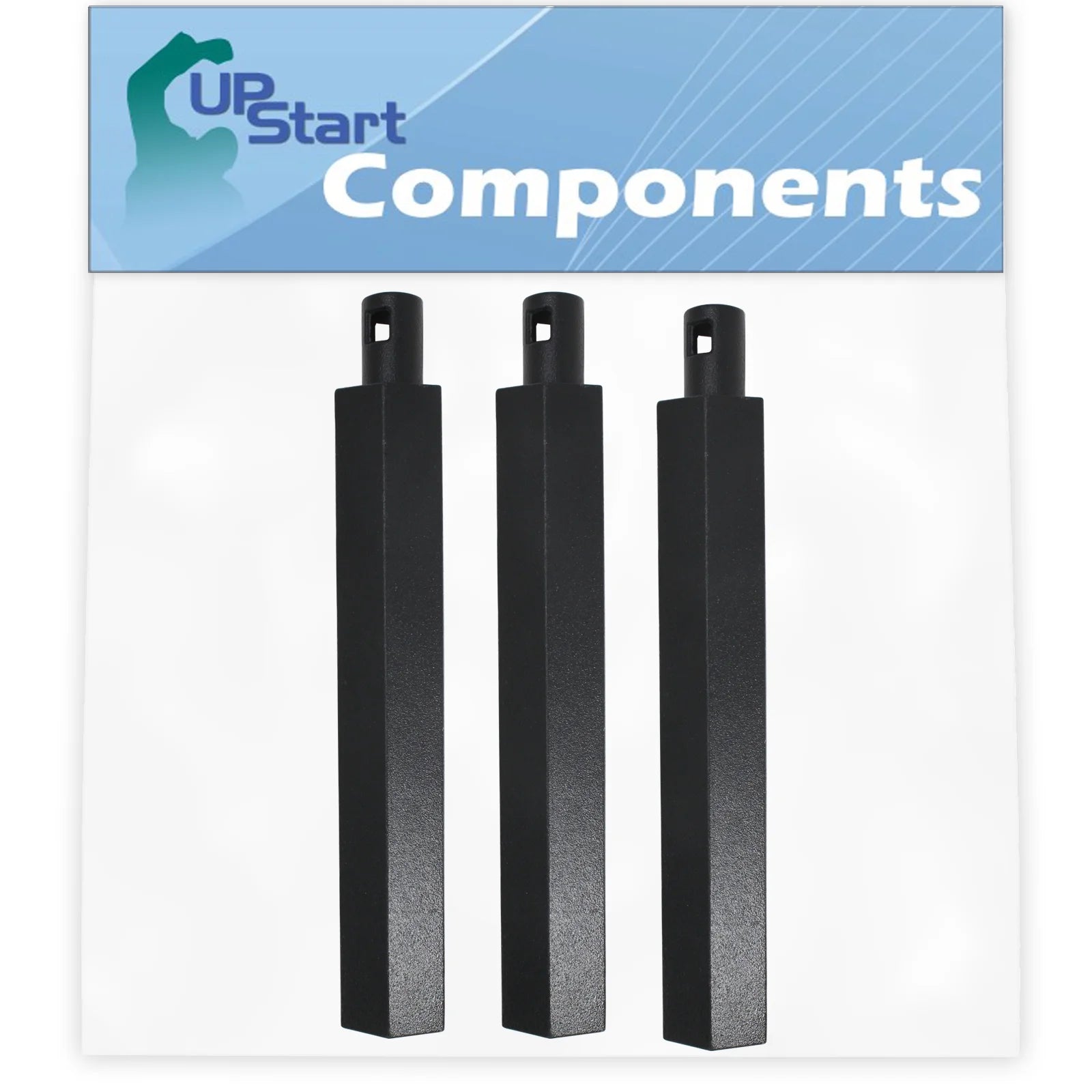 3-Pack BBQ Gas Grill Tube Burner Replacement Parts for Nex 720-0163 - Compatible Barbeque 16 Cast Iron Pipe Burners