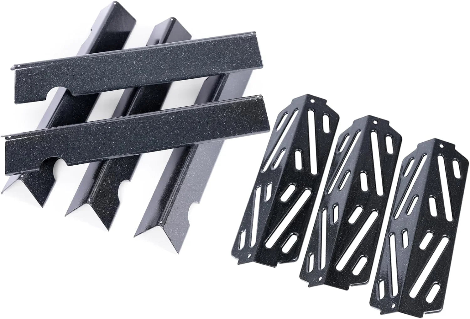 66795 Flavorizer Bars and 66040 Heat Deflector for Weber Genesis II 300 /LX 300 Series, Genesis II E-310 E-315 S-335 Grill Parts, Porcelain Steel Replacement Parts for Weber 66032 66685
