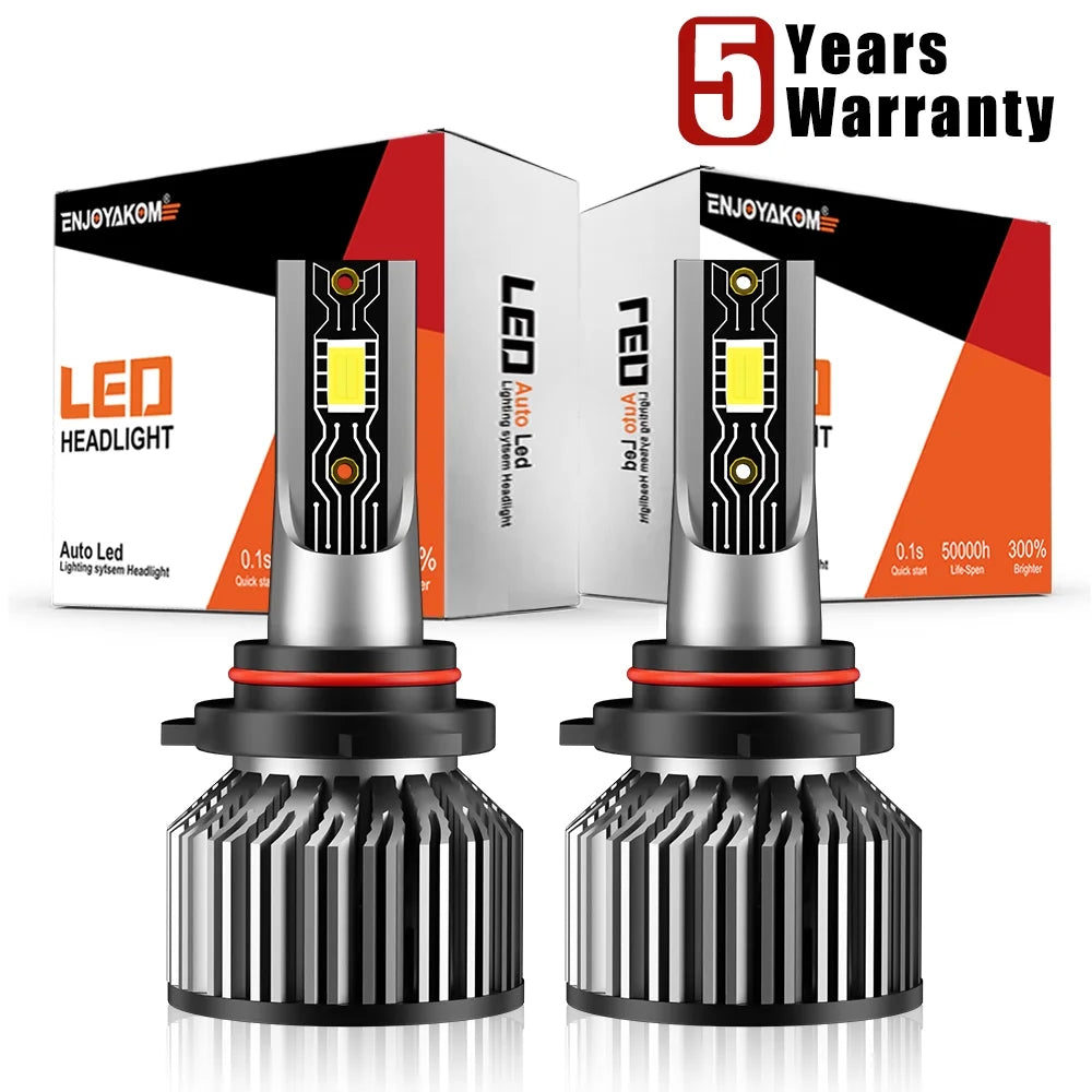 For Toyota Corolla 2001-2018 9005 High Beam LED Headlight Bulbs, 9005/HB3 LED Bulbs 6000K White 12000LM 600% Brighter