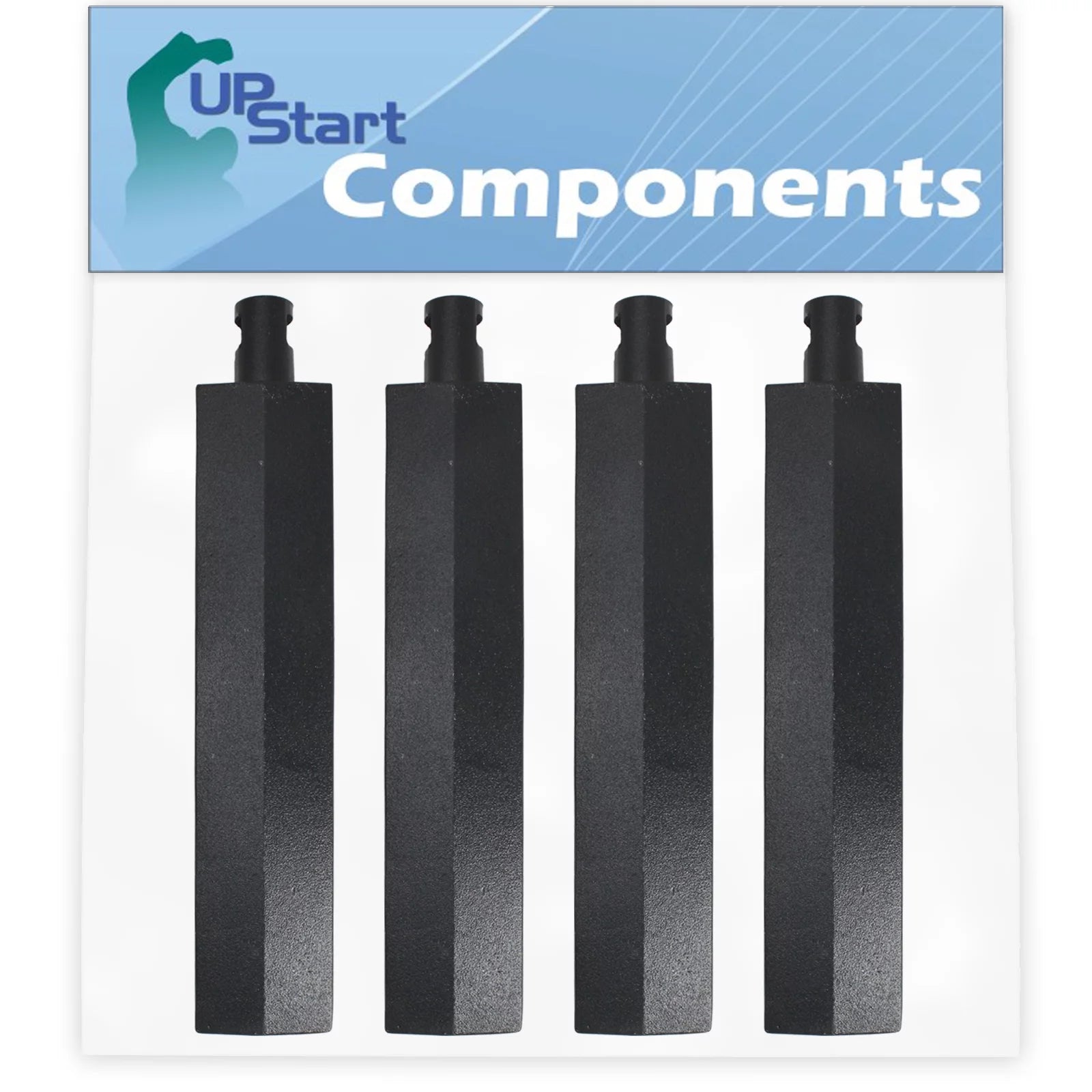 4-Pack BBQ Gas Grill Tube Burner Replacement Parts for Nexgrill 720-0057 - Compatible Barbeque Cast Iron Pipe Burners 15 3/4