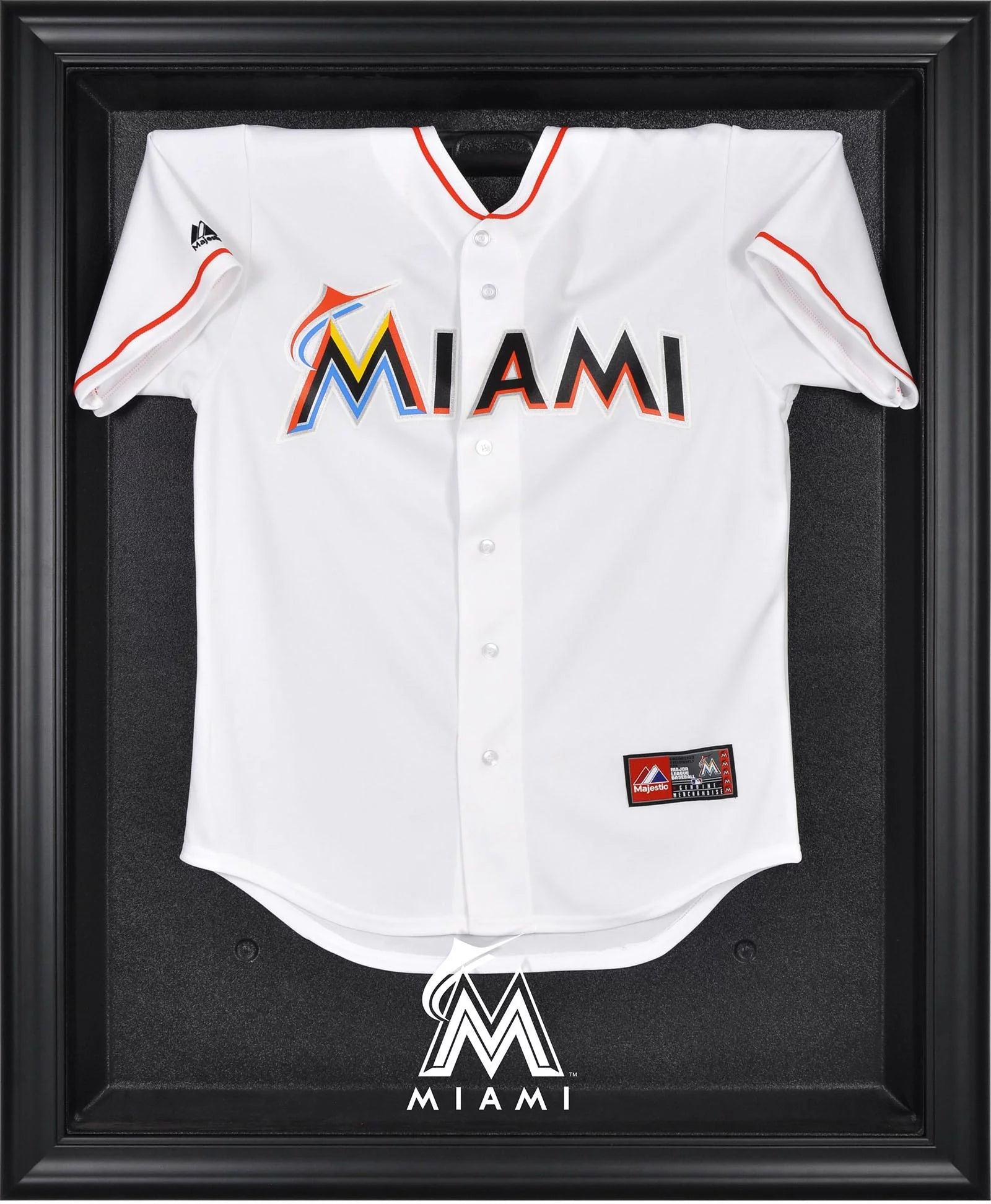 Miami Marlins Black Framed Logo Jersey Display Case