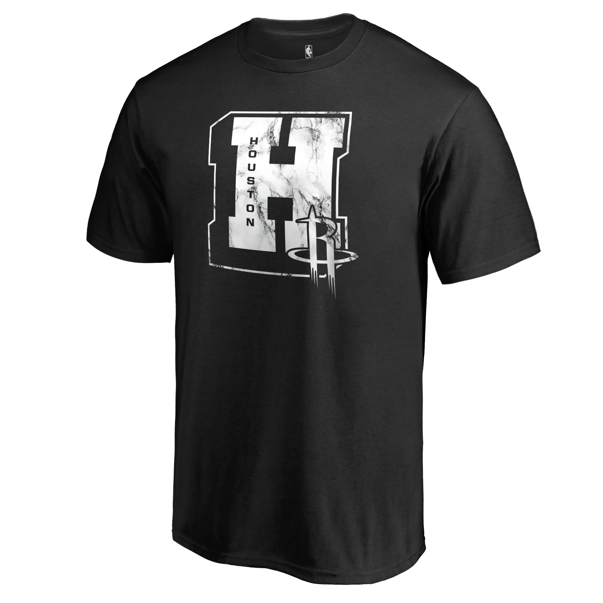 Men's Fanatics Branded Black Houston Rockets Letterman T-Shirt