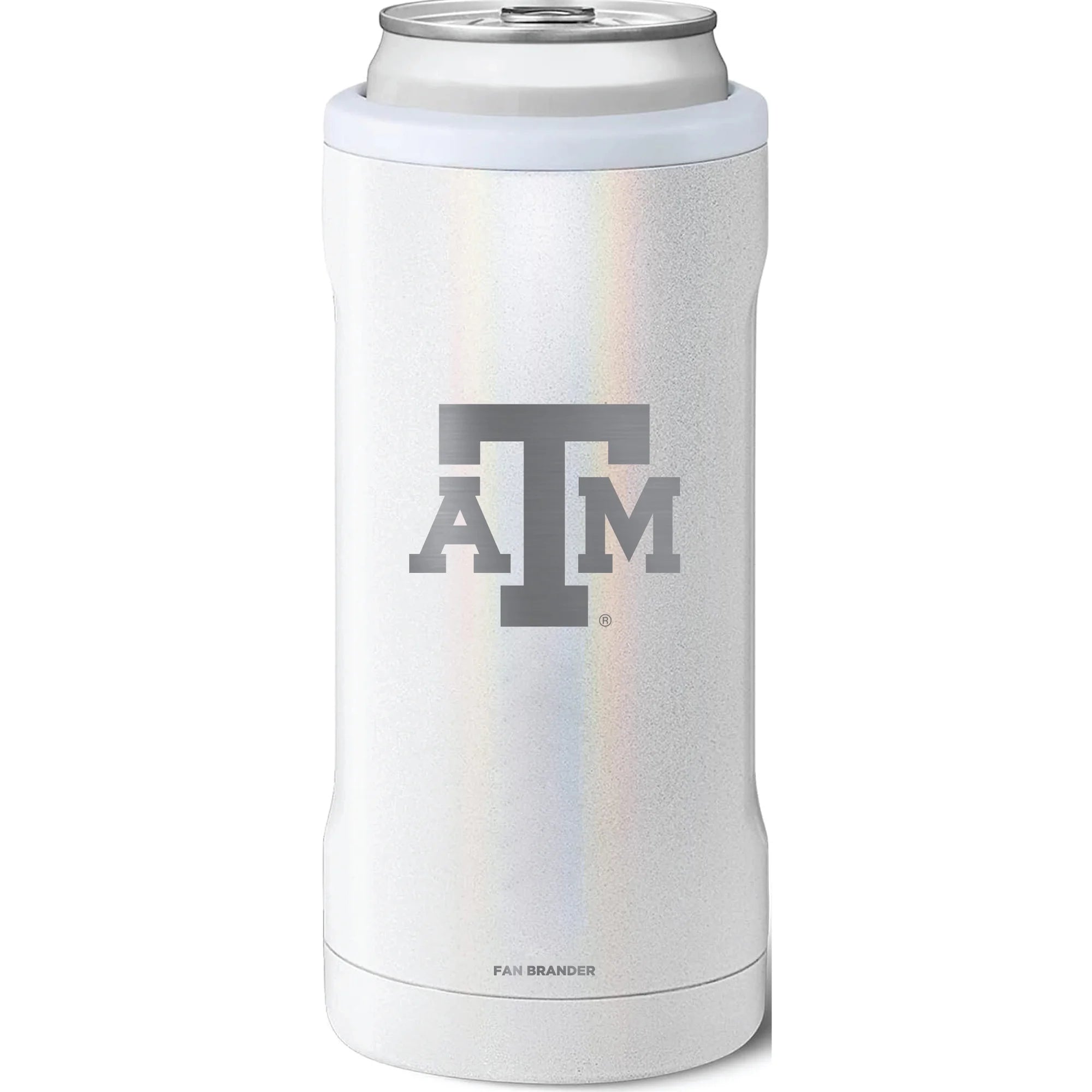 BruMate Texas A&M Aggies 12oz. Primary Mark Glitter Slim Can Cooler