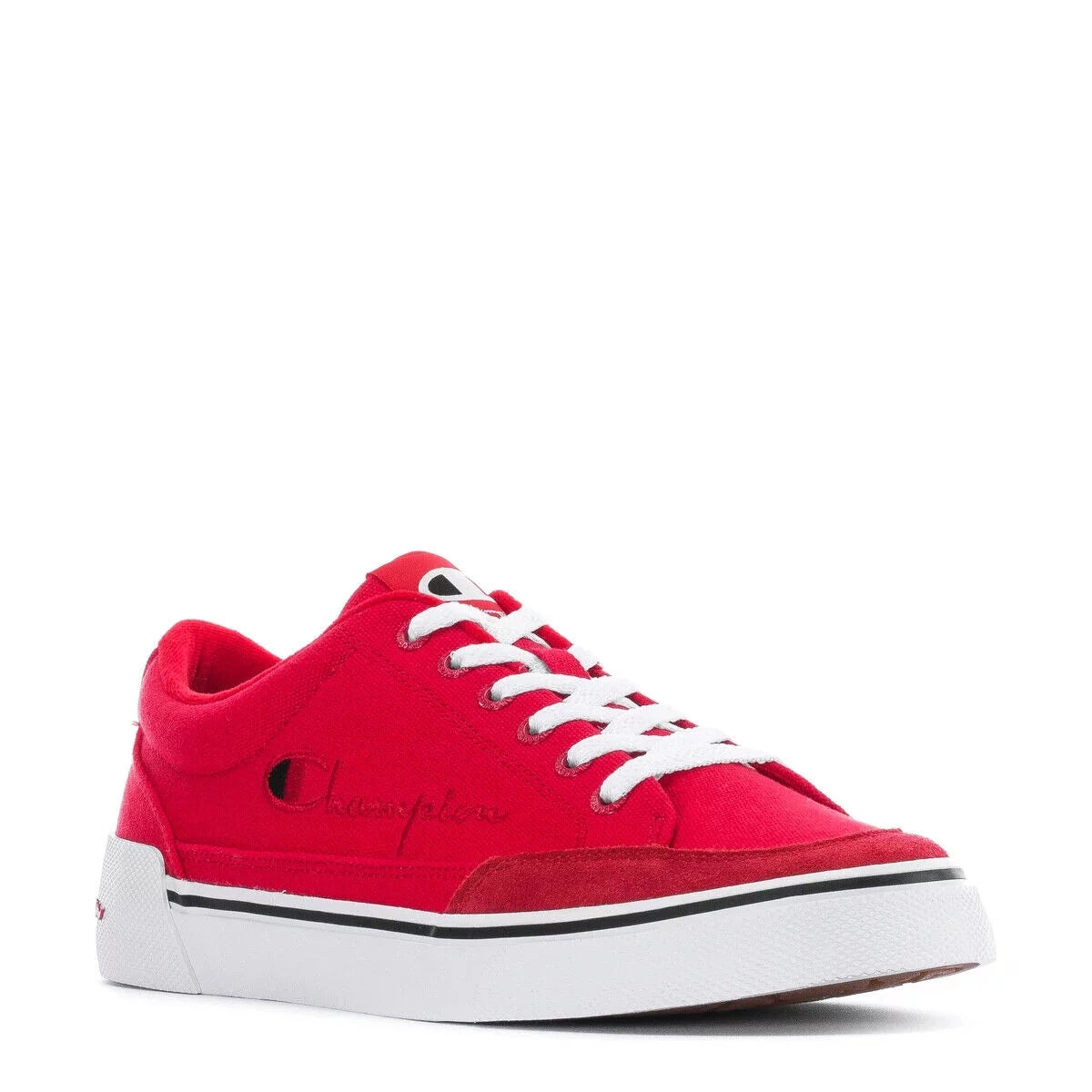 CHAMPION BANDIT LACE-UP CANVAS CASUAL SNEAKERS MEN SHOES RED/WHITE SIZE 9 NEW