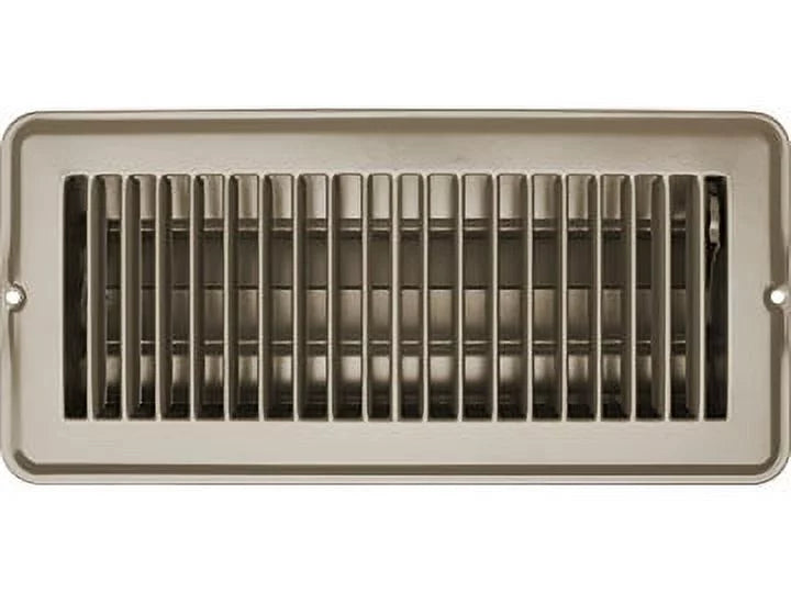 1 pack-RV Designer H874 RV Metal Floor Register With Damper - 9.5 x 3.75 - Tan