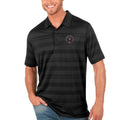Men's Antigua Black Inter Miami CF Compass Polo