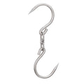 Uxcell 13.7'' Swivel Meat Hooks, 0.47'' Thickness Stainless Steel Processing Butcher Hooks