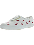Keds For Kate Spade Womens Champion KS Leather Casual and Fashion Sneakers White