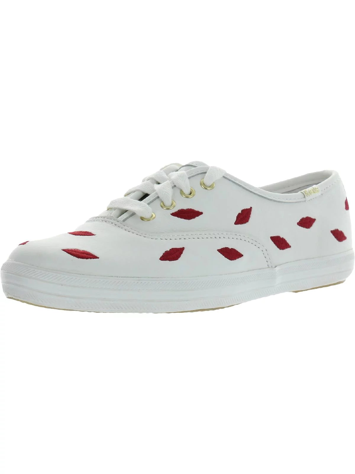 Keds For Kate Spade Womens Champion KS Leather Casual and Fashion Sneakers White