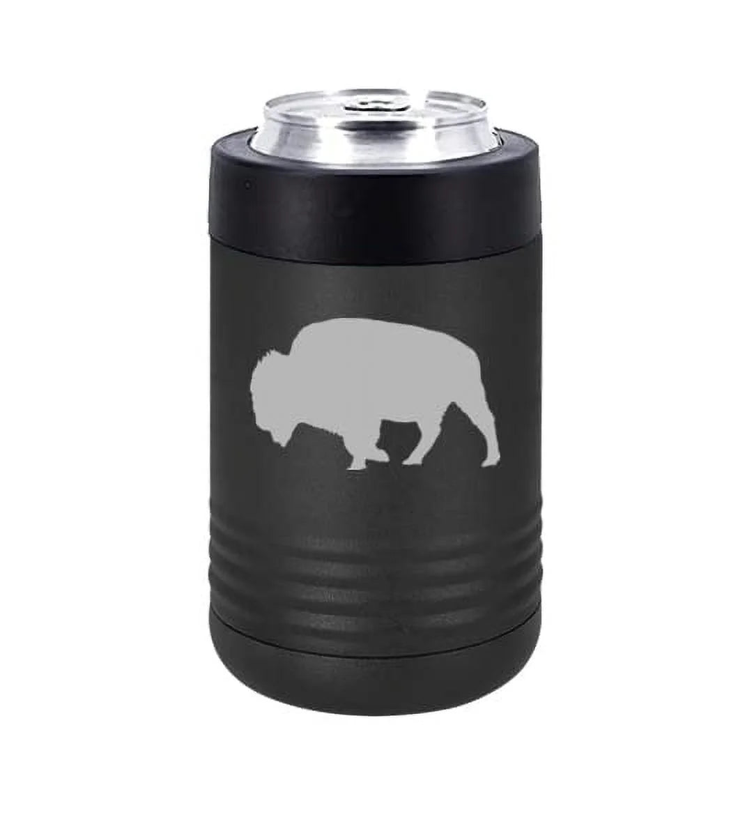 Can and Bottle Cooler Insulator Stainless Steel Double Wall Vacuum Insulated Beverage Drink Holder Buffalo