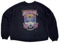 Rip Curl Women's Hawaii Barrelled Relaxed Fit Crewneck Sweatshirt (X-Large, Washed Black)