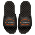 Youth ISlide Black Miami Hurricanes Football Logo Slide Sandals