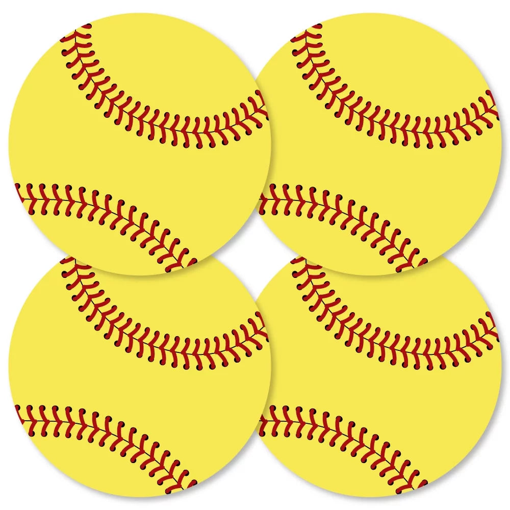 Big Dot of Happiness Grand Slam - Fastpitch Softball - Decorations DIY Baby Shower or Birthday Party Essentials - Set of 20