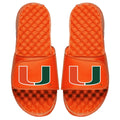 Men's ISlide Orange Miami Hurricanes Primary Logo Slide Sandal