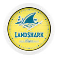 La Crosse Clock 15.75-inch Yellow Landshark Outdoor Quartz Analog Clock, 433-3841LS
