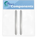 2-Pack BBQ Grill Heat Shield Plate Tent Replacement Parts for Weber GENESIS E-310 NG (2009) - Compatible Barbeque Stainless Steel Flame Tamer, Flavorizer Bar, Vaporizer Bar, Burner Cover 24 1/2