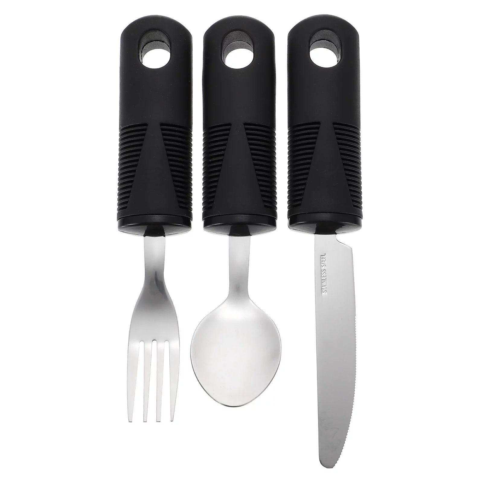 Homemaxs Utensils Adaptive Silverwarespoon Weighted Eating Fork Cutlery Disabled Adapted Feeding Travelspoons Tremors Parkinsons