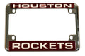 Houston Basketball Rockets Chrome Motorcycle License Plate Frame - also Recreational Vehicles, RVs, Bikes & Scooters
