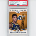 Graded 2017-18 Panini Donruss Donovan Mitchell #13 Rookie Kings RC Basketball Card PSA 10 Gem Mint