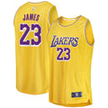 Men's Fanatics Branded LeBron James Gold Los Angeles Lakers Big & Tall Fast Break Player Jersey - Icon Edition