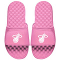Youth ISlide Pink Miami Heat Primary Logo Slide Sandals