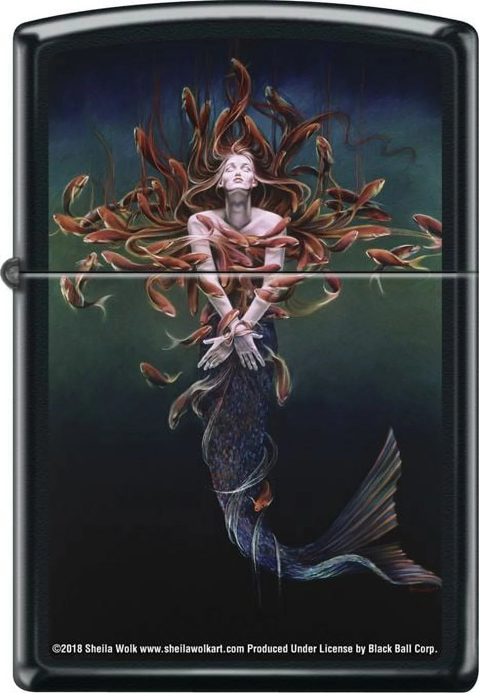 Metamorphosis by: Sheila Wolk- Black Matte Zippo Lighter