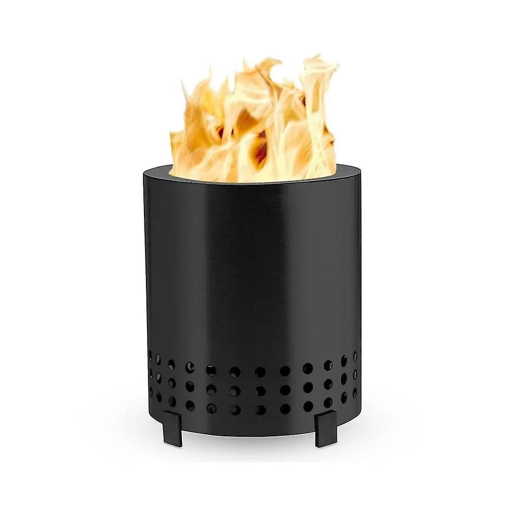 Tabletop Fire Pit Mini Outdoor Portable Gases Heater Stove With Stand Stainless Steel Camping Stove