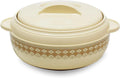 TABAKH Karishma 10-Liter Insulated Casserole Serving Bowl With Lid Food Warmer Cooler Hot Storage Container Thermo Thermal Hot, White (10000Ml)