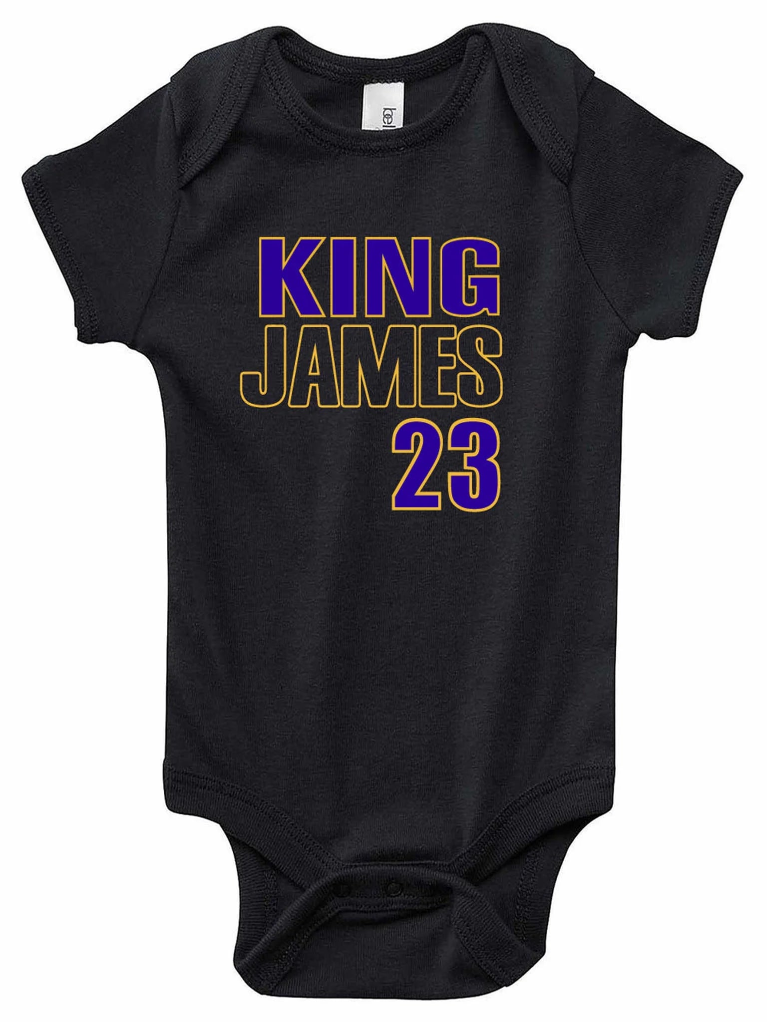 BLACK Los Angeles Lebron James King James 23 ONESIE 6 MONTHS