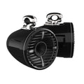 Wet Sounds REV 10 HD 10 Horn Loaded Compression Driver Tower Speakers with XW Grills & Stainless MINI Swivel Clamps, 300 Watts RMS, Black, Pair