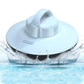 Seauto Cordless Pool Vacuum for Above Ground Pool & Inground Swimming Pool - Strong Suction, Self-Docking Underwater Skimmer with Top Handle in Arctic Blue