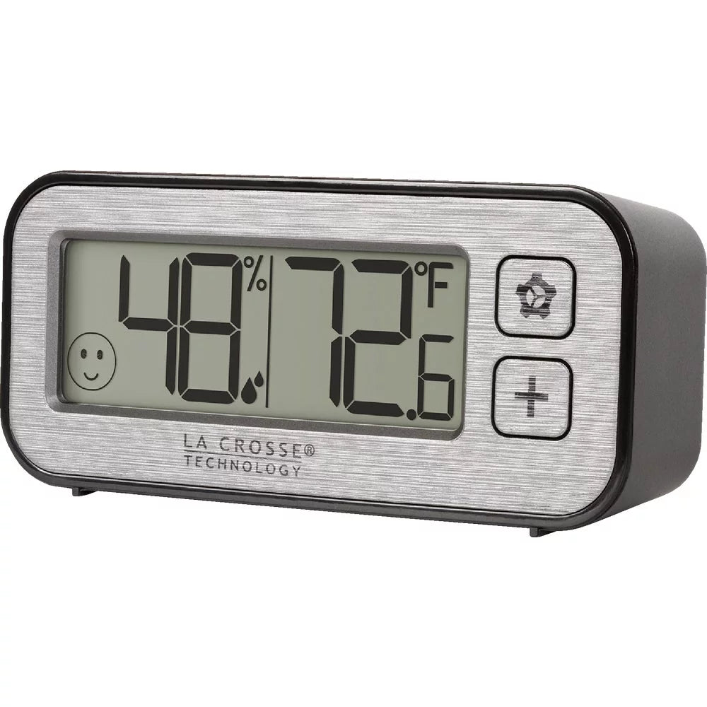 1PACK La Crosse Technology Mini Digital Clock Thermometer with Comfort Meter
